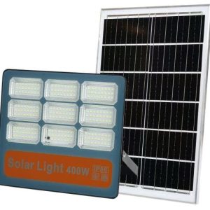 RA Сонячний LED-прожектор для вулиці — Потужний LED-прожектор на сонячних батареях з алюмінієвим корпусом (6-панельний дизайн)