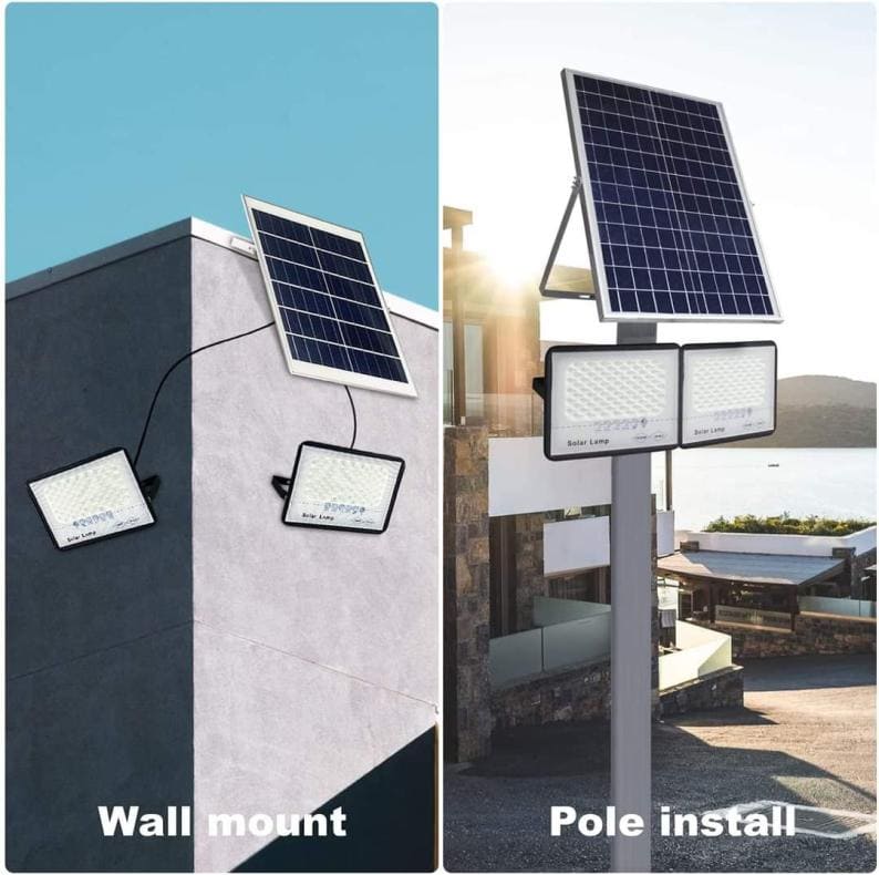 RA Solar LED Outdoor Lamp with Remote — Aluminum/ABS Housing High-Power Solar LED Floodlight - Image 4