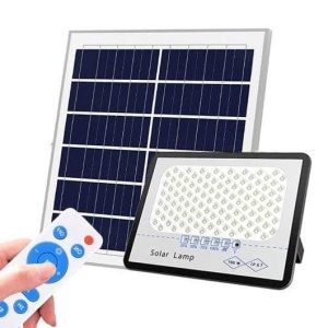 RA Solar LED Outdoor Lamp with Remote — Aluminum/ABS Housing High-Power Solar LED Floodlight