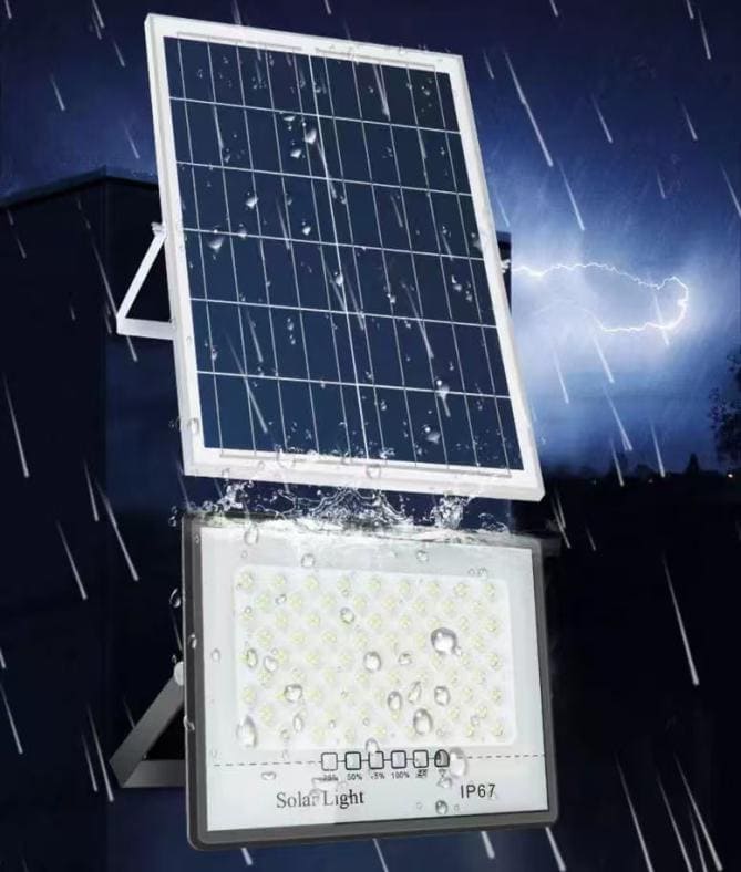 RA Solar LED Outdoor Lamp with Remote — Aluminum/ABS Housing High-Power Solar LED Floodlight - Image 3