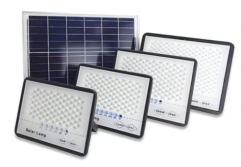 RA Solar LED Outdoor Lamp with Remote — Aluminum/ABS Housing High-Power Solar LED Floodlight - Image 2